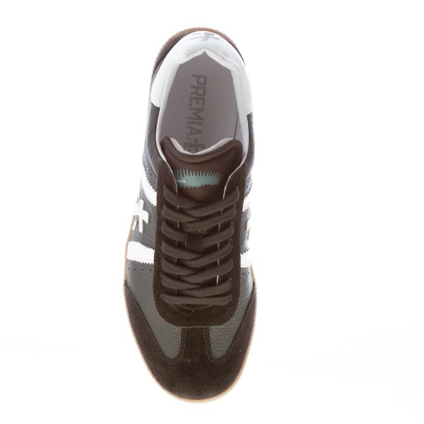 PREMIATA uomo sneaker BONNIE 5938 in pelle e camoscio NERO più bianco - immagine 7