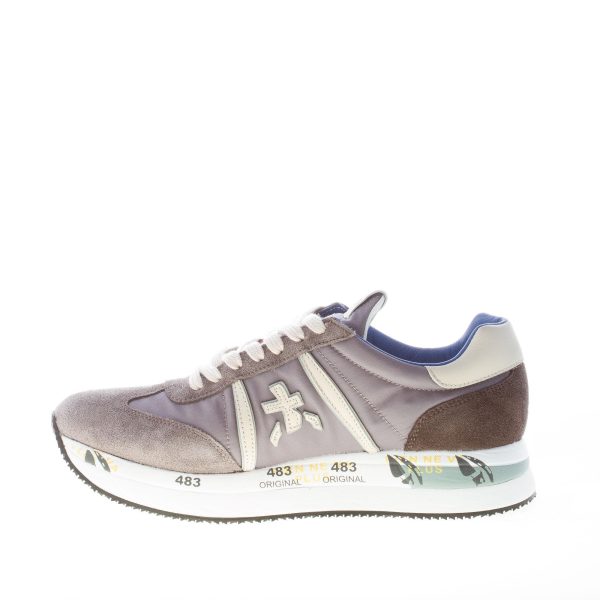 PREMIATA donna sneaker Conny 5201 in camoscio e tessuto nylon GRIGIO - immagine 5