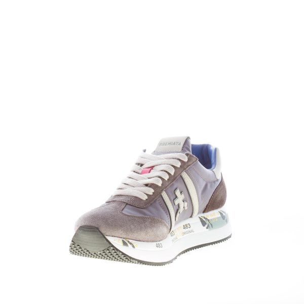 PREMIATA donna sneaker Conny 5201 in camoscio e tessuto nylon GRIGIO - immagine 6
