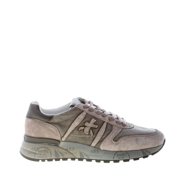 PREMIATA uomo sneaker Lander 5478 in camoscio e tessuto tecnico GRIGIO