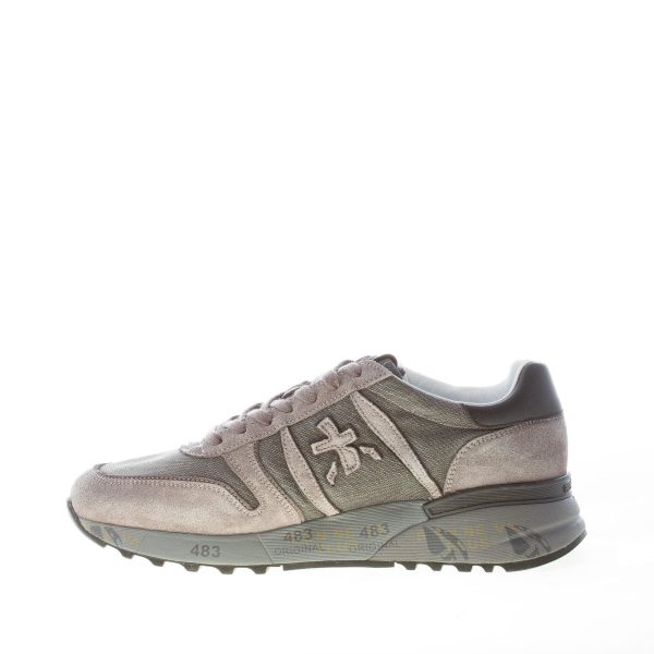 PREMIATA uomo sneaker Lander 5478 in camoscio e tessuto tecnico GRIGIO - immagine 5