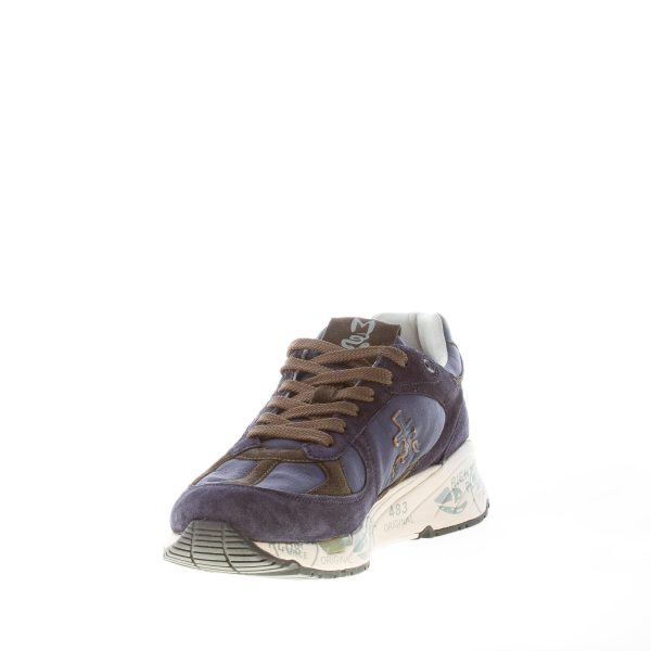 PREMIATA uomo sneaker Mase 5398 in camoscio e tessuto BLU più verde - immagine 6