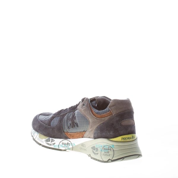 PREMIATA uomo sneaker Mase 5399 in camoscio e tessuto BLU più marrone - immagine 4