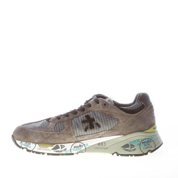 PREMIATA uomo sneaker Mase 5400 in camoscio e tessuto tecnico GRIGIO più nero - immagine 5