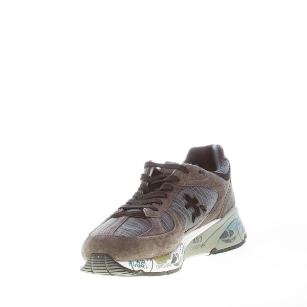 PREMIATA uomo sneaker Mase 5400 in camoscio e tessuto tecnico GRIGIO più nero - immagine 6