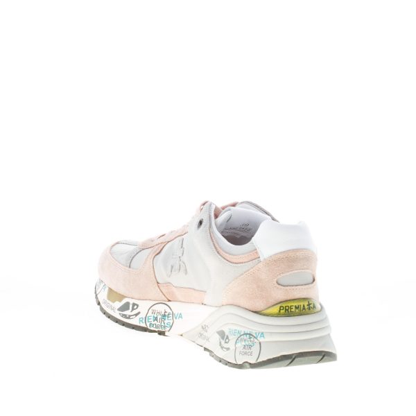 PREMIATA donna sneaker MASE 5492 in camoscio e tessuto GRIGIO e ROSA ANTICO - immagine 4