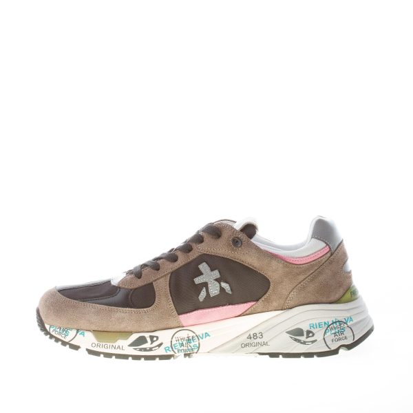 PREMIATA donna sneaker MASE 5535 in camoscio GRIGIO e tessuto tecnico NERO - immagine 5