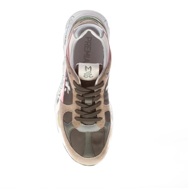PREMIATA donna sneaker MASE 5535 in camoscio GRIGIO e tessuto tecnico NERO - immagine 7