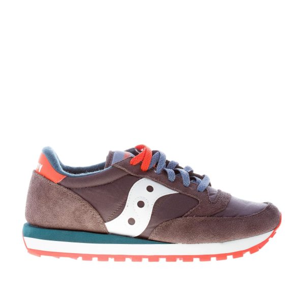 SAUCONY uomo sneaker Jazz Original in nylon e camoscio GRIGIO scuro più blu e bianco
