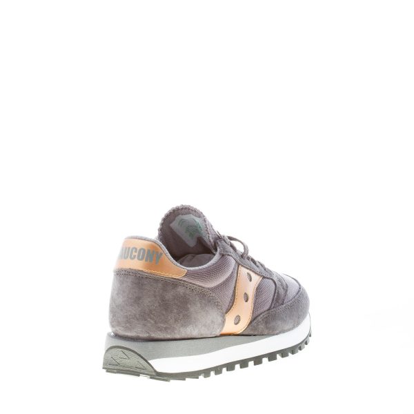 SAUCONY donna sneaker Jazz 81 in camoscio e tessuto GRIGIO più oro - immagine 3