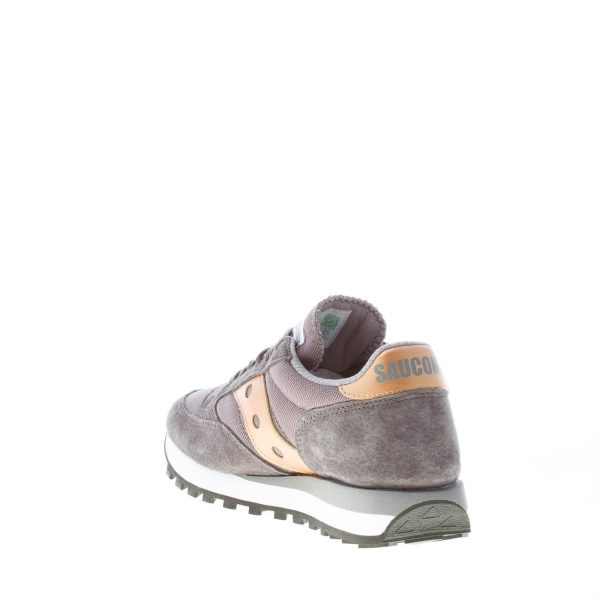 SAUCONY donna sneaker Jazz 81 in camoscio e tessuto GRIGIO più oro - immagine 4