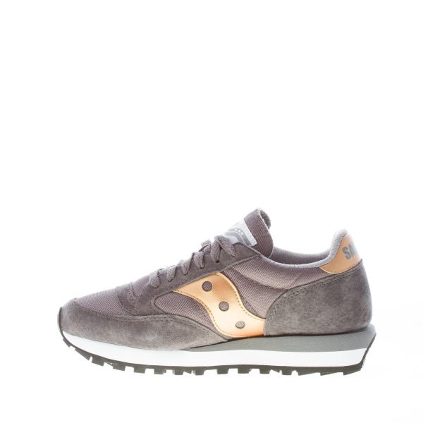 SAUCONY donna sneaker Jazz 81 in camoscio e tessuto GRIGIO più oro - immagine 5