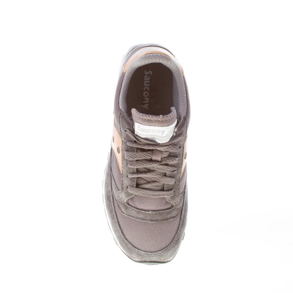 SAUCONY donna sneaker Jazz 81 in camoscio e tessuto GRIGIO più oro - immagine 7