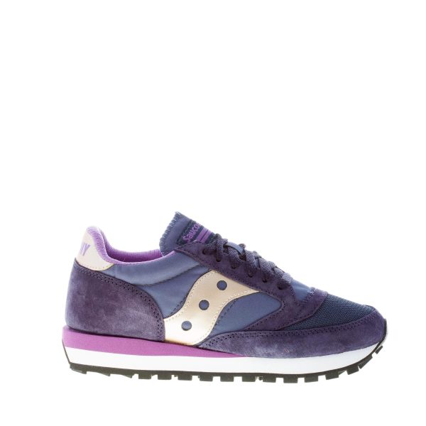 SAUCONY donna sneaker Jazz 81 in camoscio e nylon BLU NAVY più viola