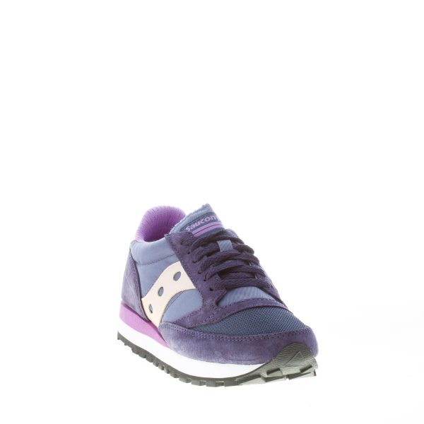 SAUCONY donna sneaker Jazz 81 in camoscio e nylon BLU NAVY più viola - immagine 2