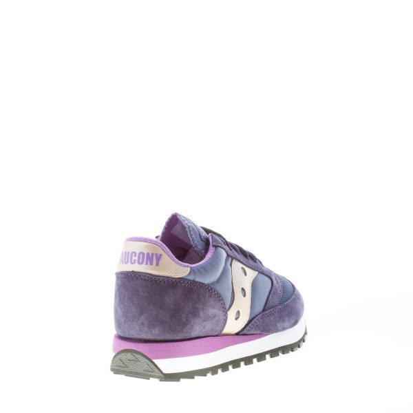 SAUCONY donna sneaker Jazz 81 in camoscio e nylon BLU NAVY più viola - immagine 3