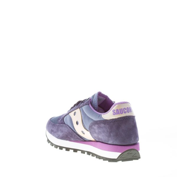 SAUCONY donna sneaker Jazz 81 in camoscio e nylon BLU NAVY più viola - immagine 4