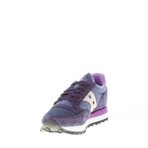 SAUCONY donna sneaker Jazz 81 in camoscio e nylon BLU NAVY più viola - immagine 6