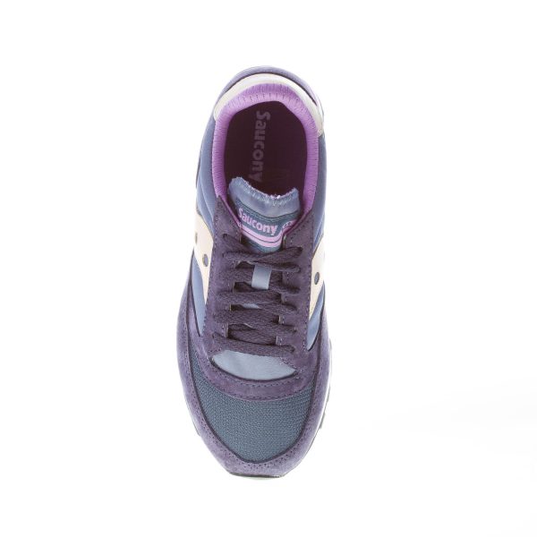 SAUCONY donna sneaker Jazz 81 in camoscio e nylon BLU NAVY più viola - immagine 7