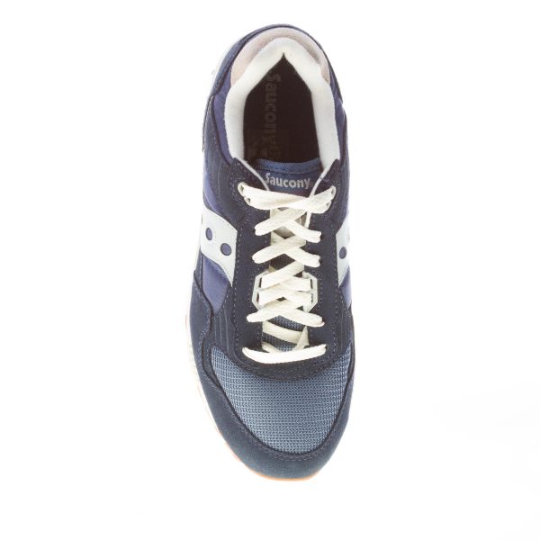 SAUCONY uomo sneaker Shadow 5000 in camoscio e tessuto BLU più bianco - immagine 7