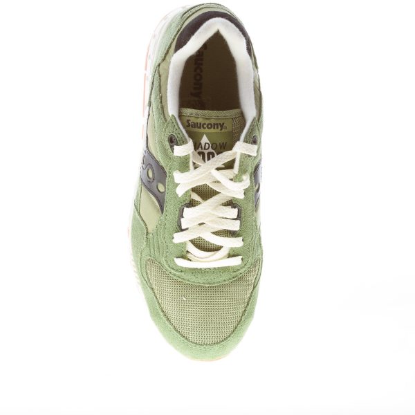 SAUCONY uomo sneaker Shadow 5000 in camoscio e tessuto VERDE più nero - immagine 7