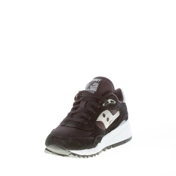 SAUCONY donna sneaker Shadow 6000 in tessuto tecnico e camoscio NERO più grigio - immagine 6