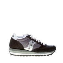 SAUCONY donna sneaker Jazz Triple in camoscio e tessuto nylon NERO più argento