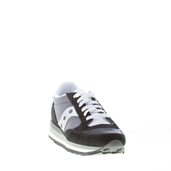 SAUCONY donna sneaker Jazz Triple in camoscio e tessuto nylon NERO più argento - immagine 2