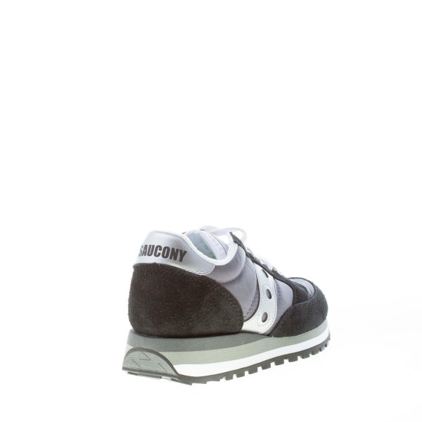 SAUCONY donna sneaker Jazz Triple in camoscio e tessuto nylon NERO più argento - immagine 3