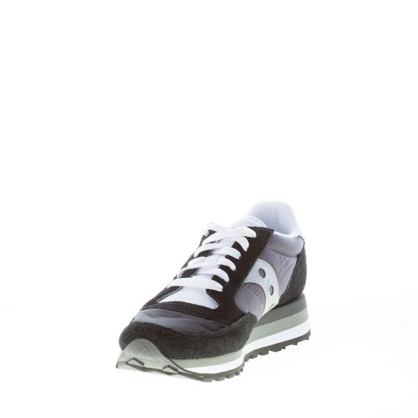 SAUCONY donna sneaker Jazz Triple in camoscio e tessuto nylon NERO più argento - immagine 6