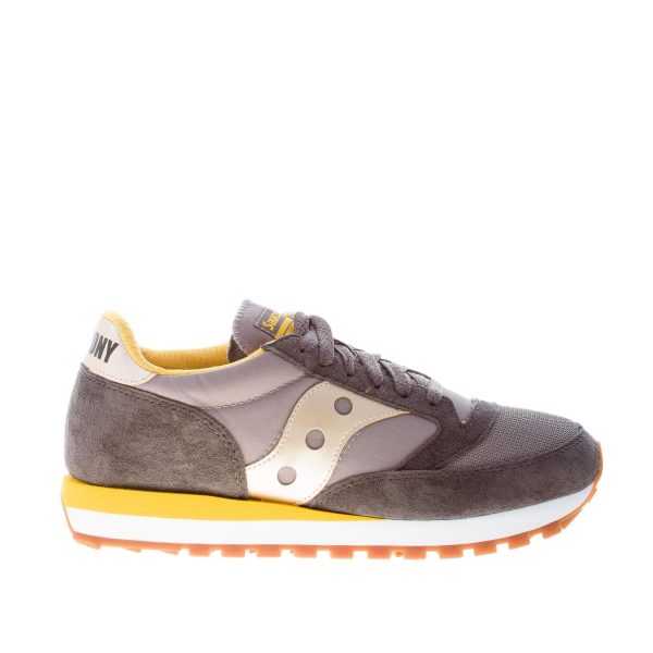 SAUCONY uomo sneaker Jazz 81 in camoscio e tessuto GRIGIO più giallo