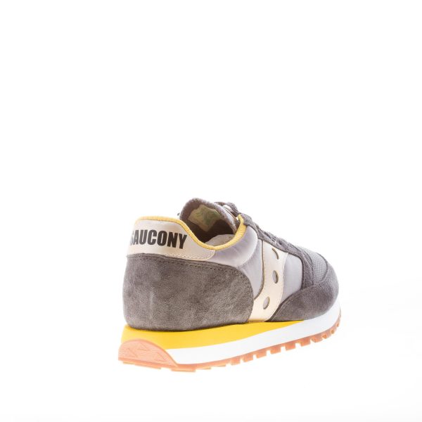 SAUCONY uomo sneaker Jazz 81 in camoscio e tessuto GRIGIO più giallo - immagine 3