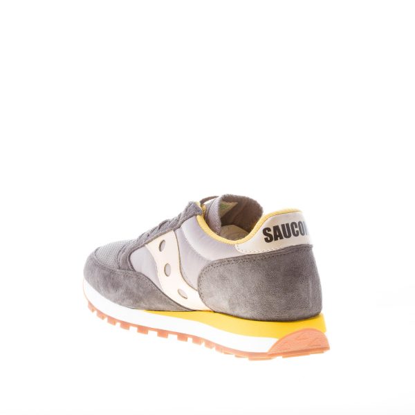 SAUCONY uomo sneaker Jazz 81 in camoscio e tessuto GRIGIO più giallo - immagine 4