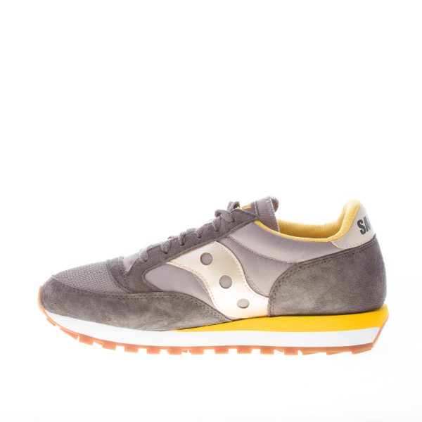 SAUCONY uomo sneaker Jazz 81 in camoscio e tessuto GRIGIO più giallo - immagine 5