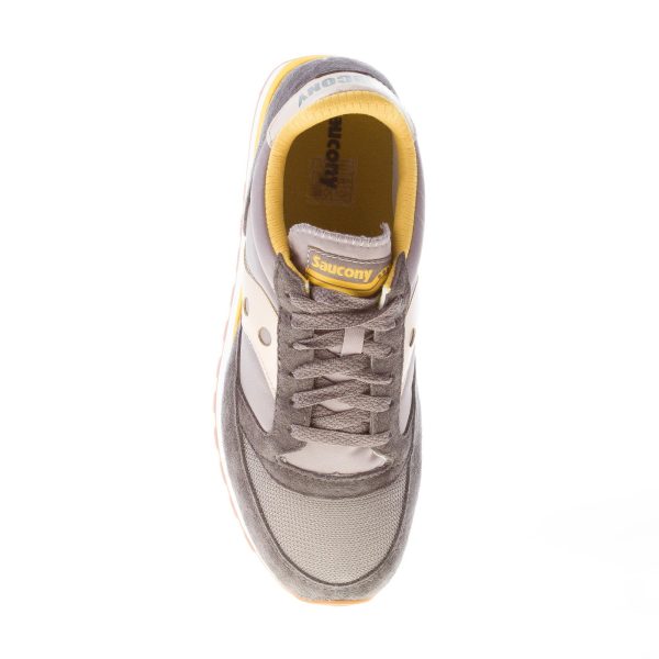 SAUCONY uomo sneaker Jazz 81 in camoscio e tessuto GRIGIO più giallo - immagine 7