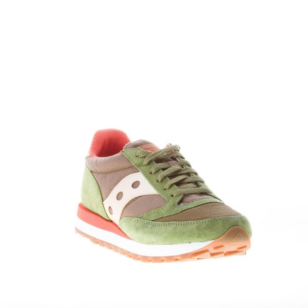 SAUCONY uomo sneaker Jazz 81 in camoscio e tessuto VERDE più arancione - immagine 2