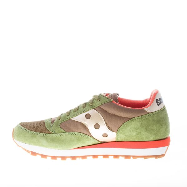 SAUCONY uomo sneaker Jazz 81 in camoscio e tessuto VERDE più arancione - immagine 5