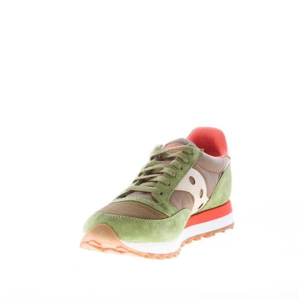 SAUCONY uomo sneaker Jazz 81 in camoscio e tessuto VERDE più arancione - immagine 6