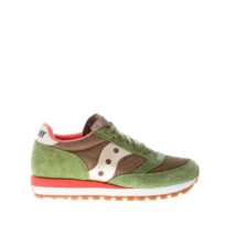 SAUCONY donna sneaker Jazz 81 in camoscio e tessuto VERDE più arancione