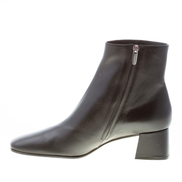 SERGIO ROSSI donna stivaletto Alicia in nappa NERO con zip. Tacco 5 cm - immagine 5