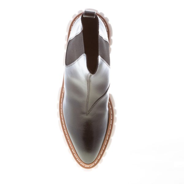 STELLA McCARTNEY donna stivaletto elasticizzato Emilie in eco-pelle NERO con maxi suola e platform. Tacco 8 cm - immagine 7