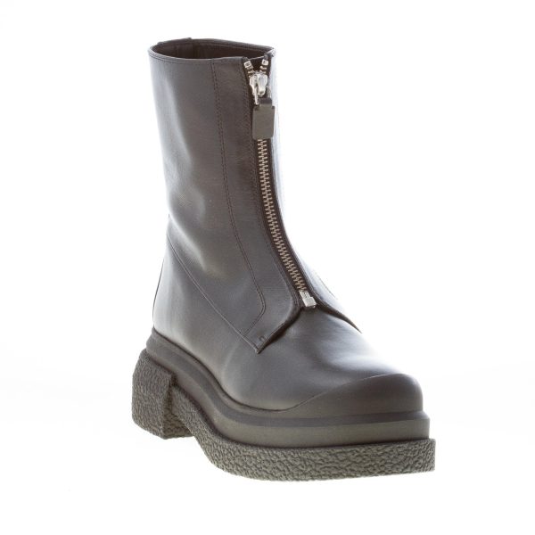 STUART WEITZMAN stivaletto Charli Zip in pelle NERO con zip frontale. Tacco 6 cm - immagine 2