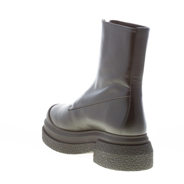 STUART WEITZMAN stivaletto Charli Zip in pelle NERO con zip frontale. Tacco 6 cm - immagine 4