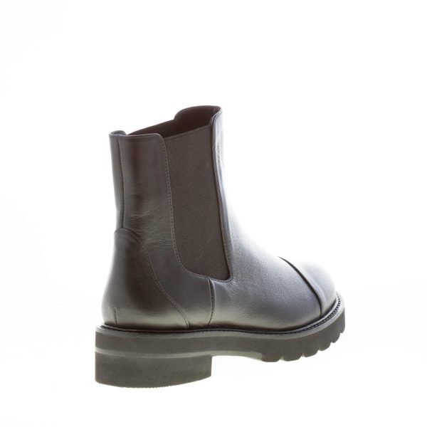 STUART WEITZMAN stivaletto elasticizzato Frankie Lift in pelle NERO. Tacco 3,5 cm - immagine 3