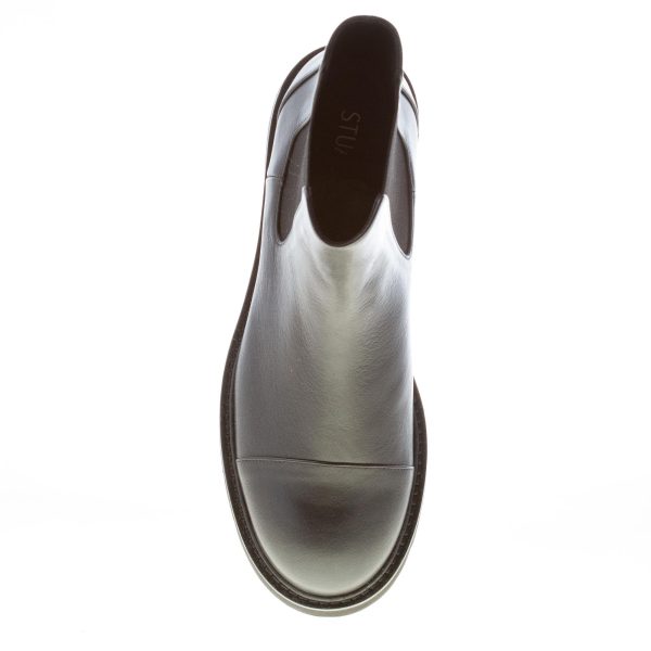 STUART WEITZMAN stivaletto elasticizzato Frankie Lift in pelle NERO. Tacco 3,5 cm - immagine 7