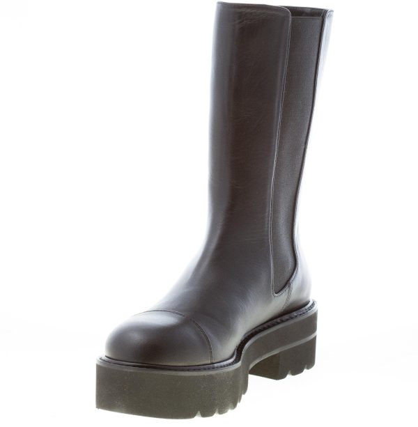 STUART WEITZMAN stivaletto elasticizzato Presley Ultralift in pelle NERO con platform. Tacco 5 cm - immagine 6
