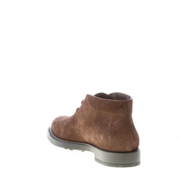 TOD'S uomo polacchino Formale in camoscio TESTA DI MORO. Suola in gomma - immagine 4