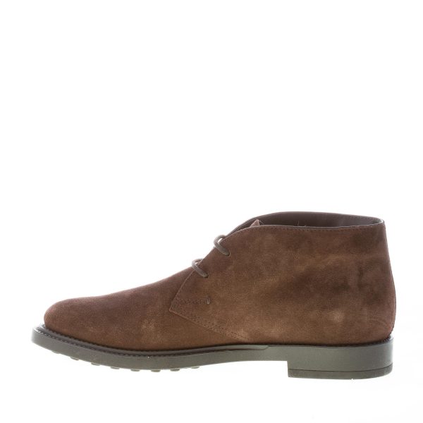 TOD'S uomo polacchino Formale in camoscio TESTA DI MORO. Suola in gomma - immagine 5