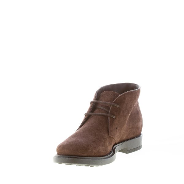 TOD'S uomo polacchino Formale in camoscio TESTA DI MORO. Suola in gomma - immagine 6