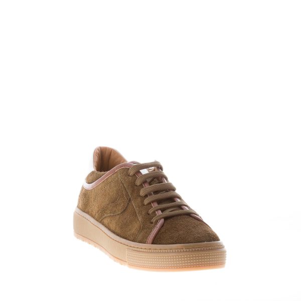 VOILE BLANCHE uomo sneaker Fit in camoscio VERDE ARMY - immagine 2